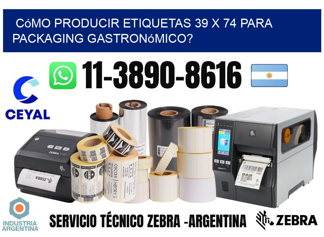 Cómo producir etiquetas 39 x 74 para packaging gastronómico?
