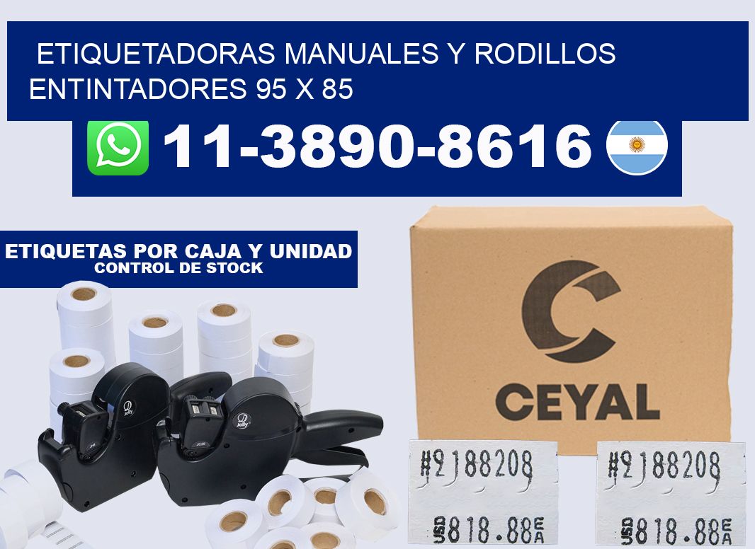 Etiquetadoras manuales y rodillos entintadores 95 x 85