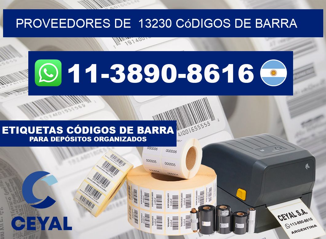 Proveedores de 13230 códigos de barra