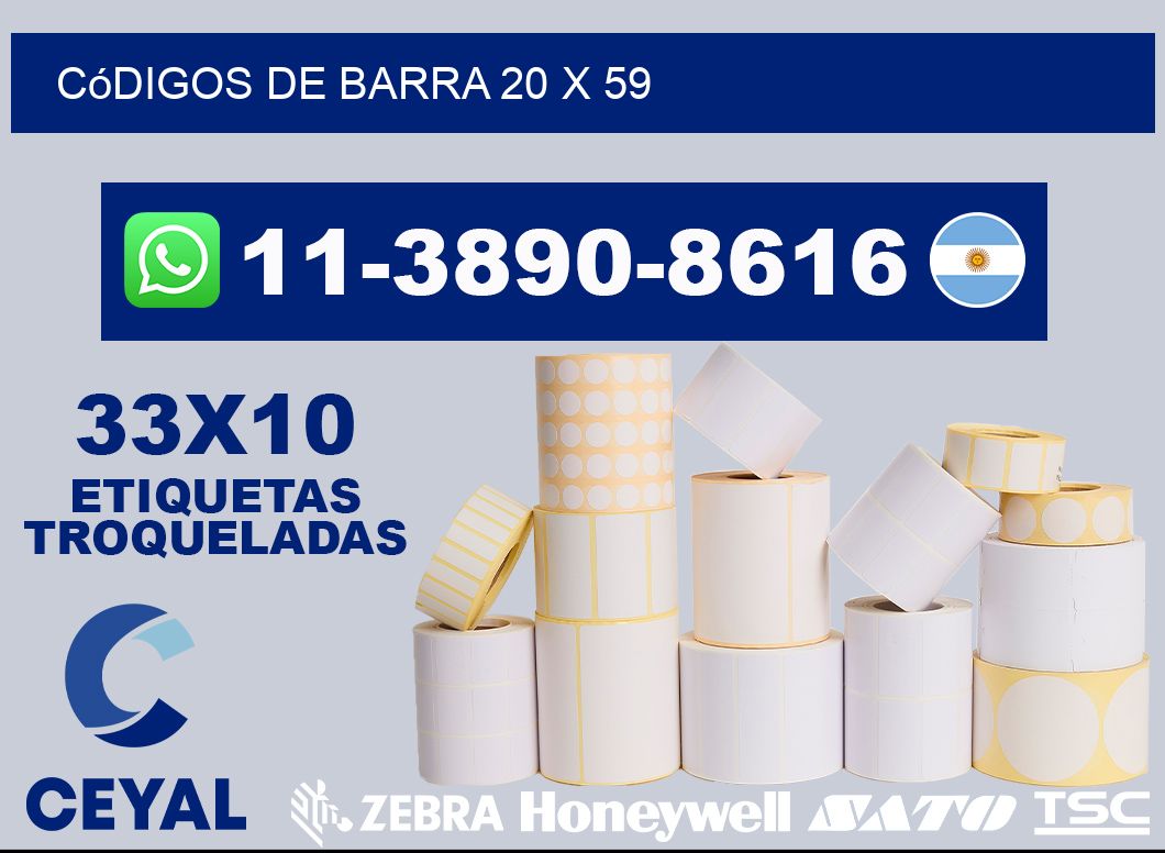 códigos de barra 20 x 59