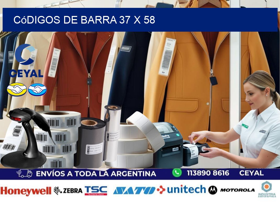 códigos de barra 37 x 58