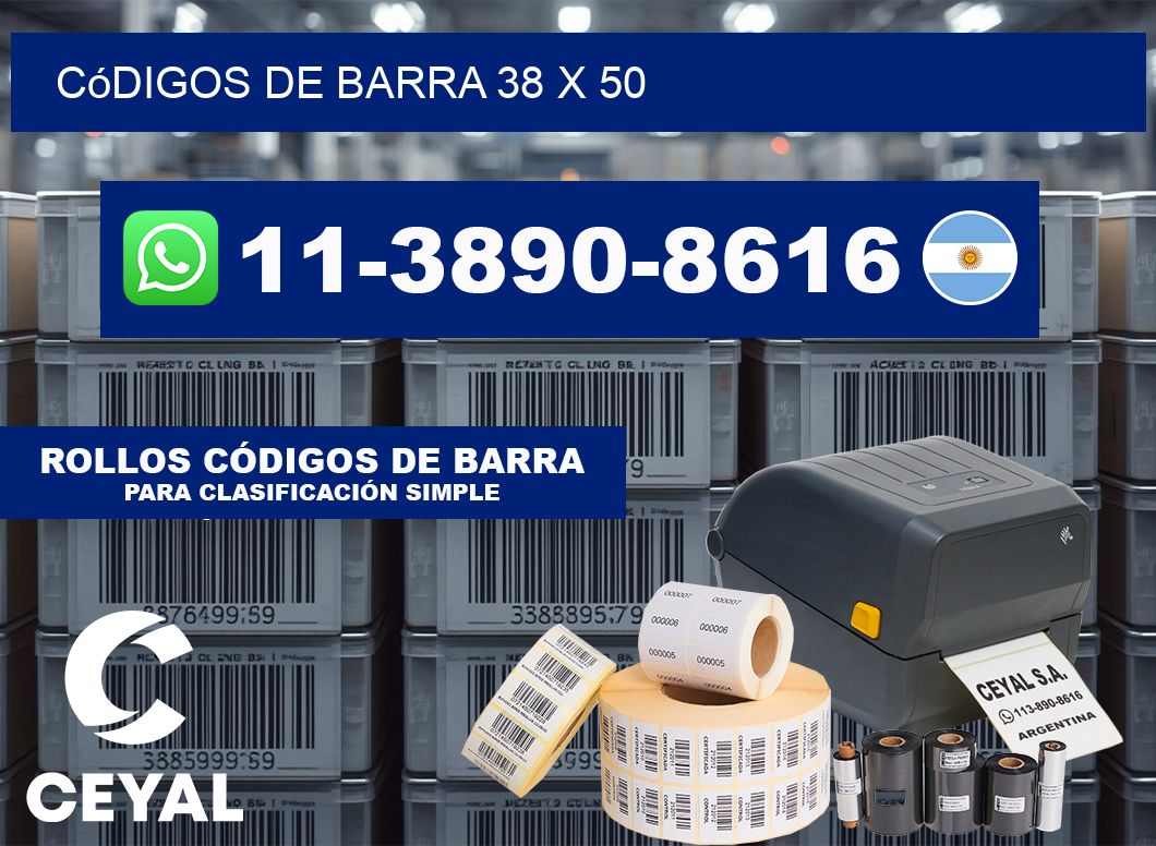 códigos de barra 38 x 50