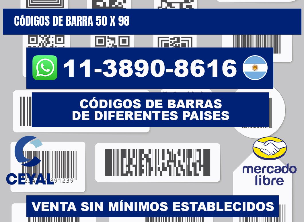 códigos de barra 50 x 98