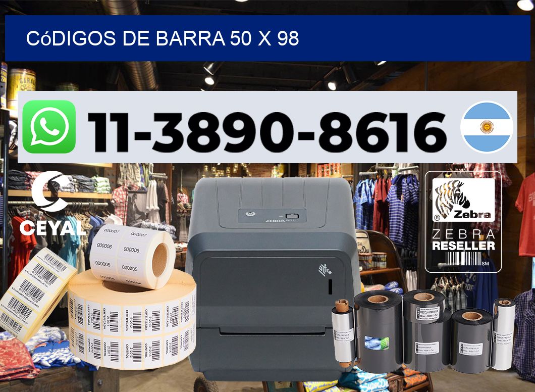 códigos de barra 50 x 98