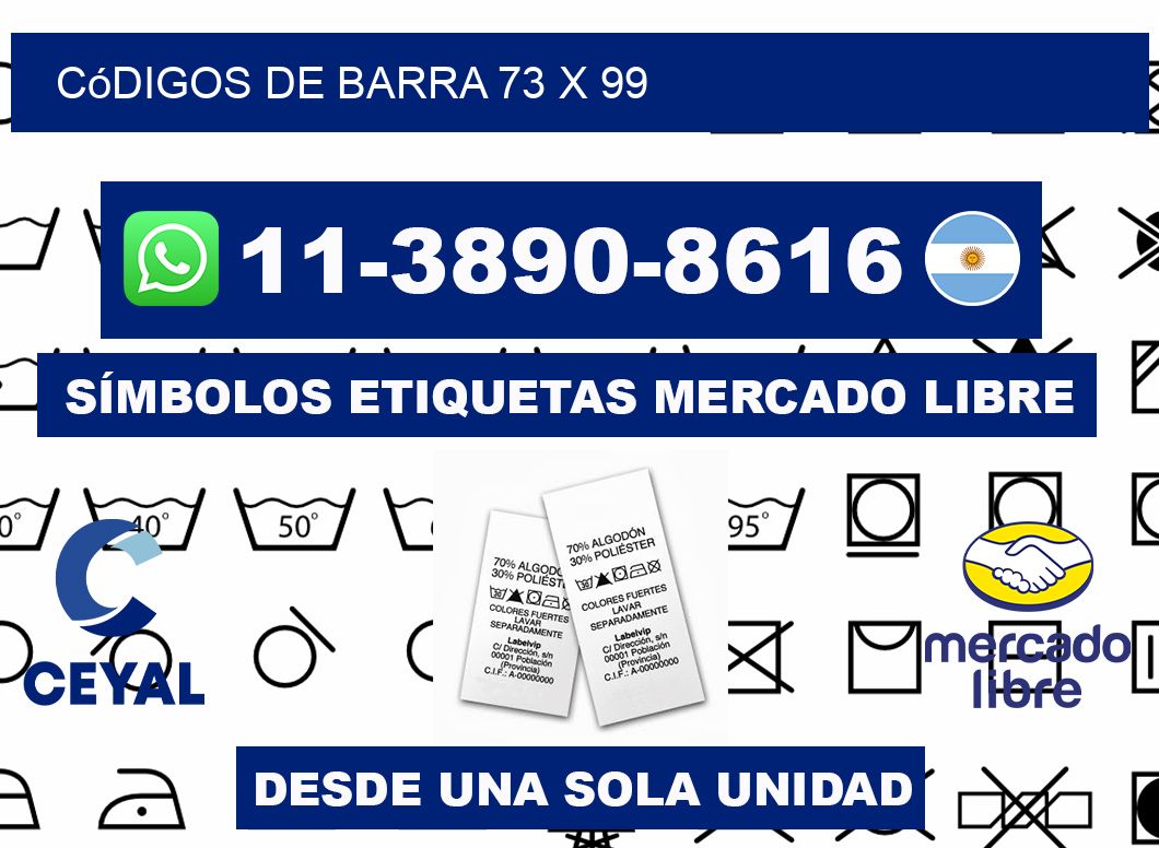 códigos de barra 73 x 99