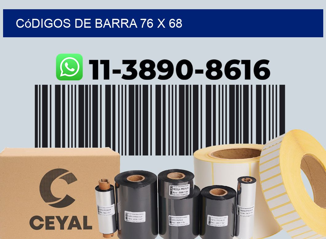 códigos de barra 76 x 68