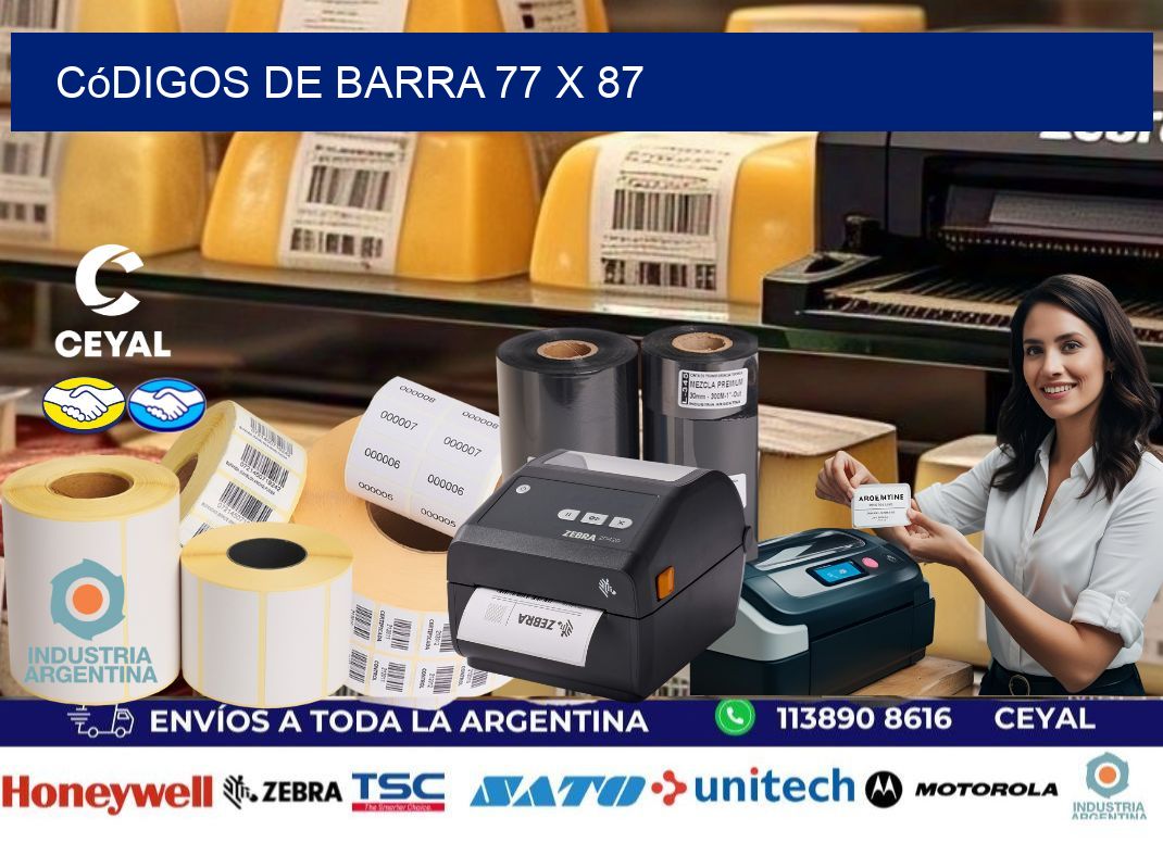 códigos de barra 77 x 87