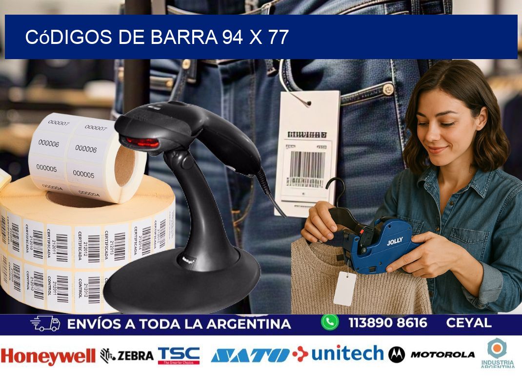 códigos de barra 94 x 77