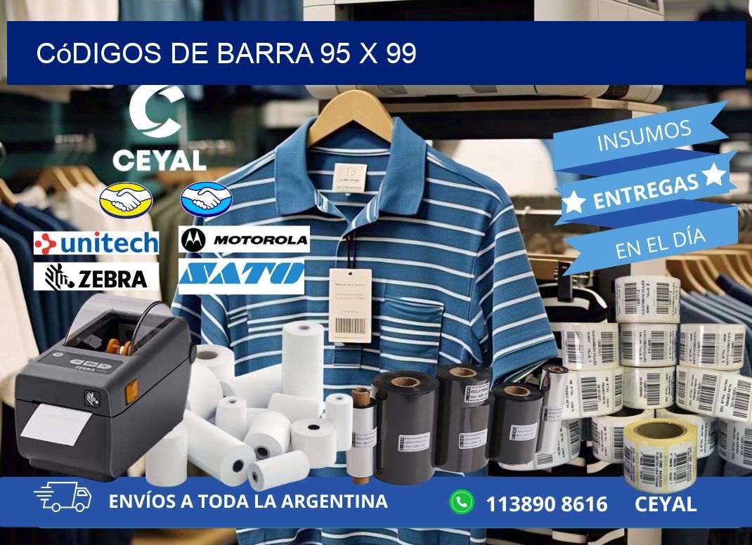códigos de barra 95 x 99