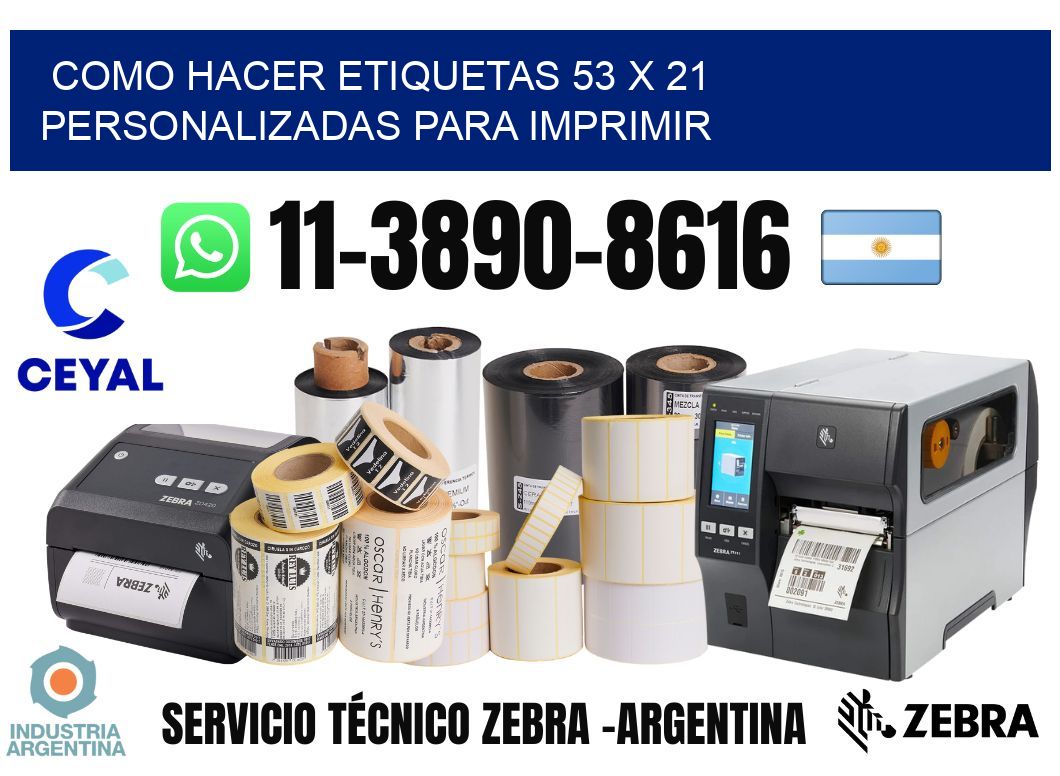 como hacer etiquetas 53 x 21 personalizadas para imprimir