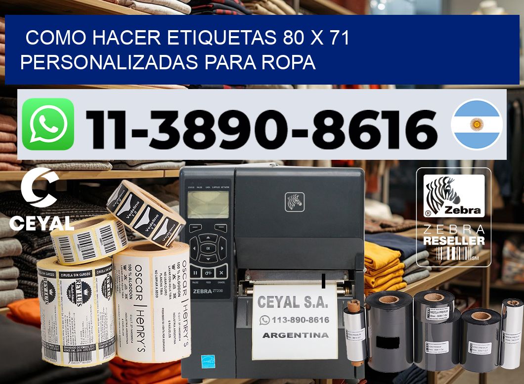 como hacer etiquetas 80 x 71 personalizadas para ropa