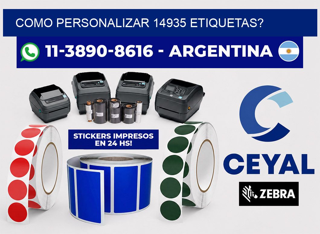 como personalizar 14935 etiquetas?