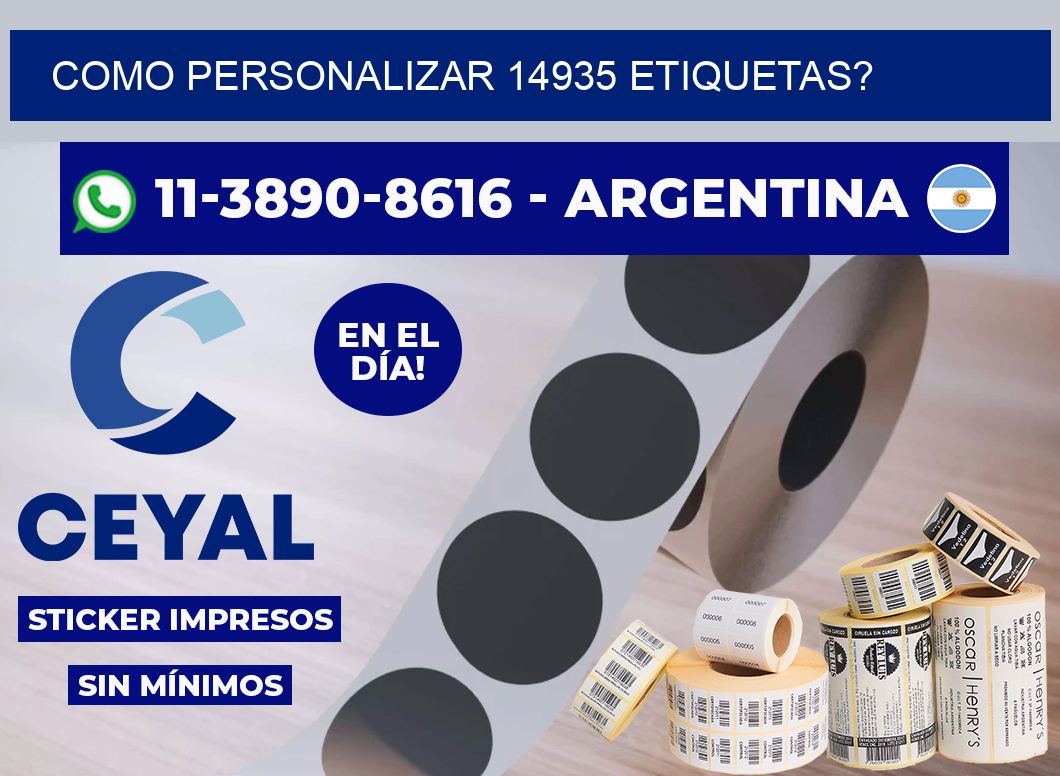 como personalizar 14935 etiquetas?