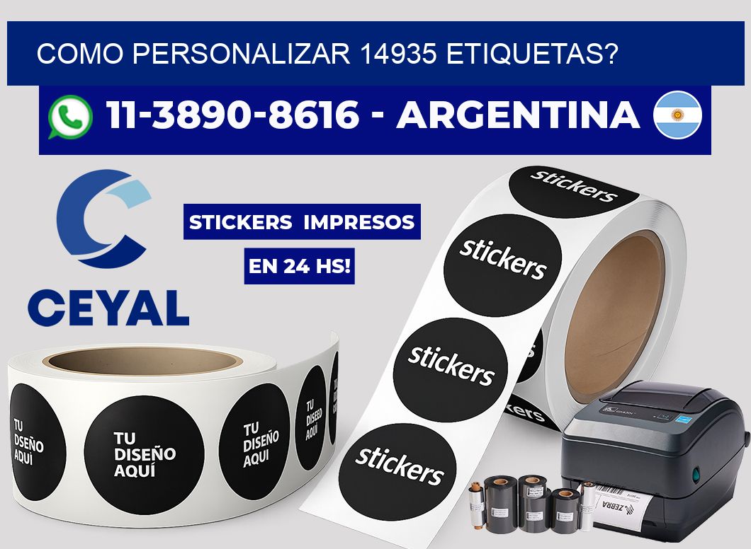 como personalizar 14935 etiquetas?