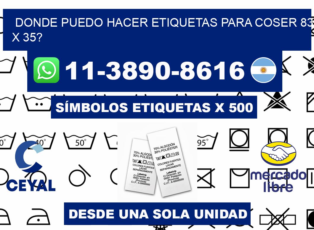 donde puedo hacer etiquetas para coser 83 x 35?