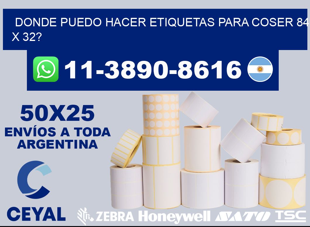 donde puedo hacer etiquetas para coser 84 x 32?