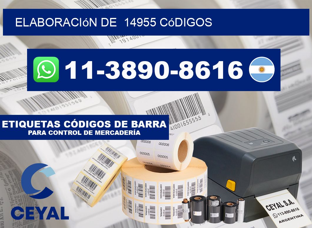 elaboración de  14955 códigos
