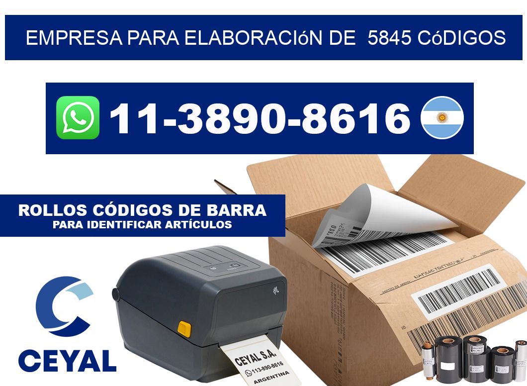 empresa para elaboración de  5845 códigos
