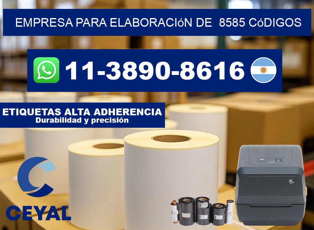empresa para elaboración de 8585 códigos