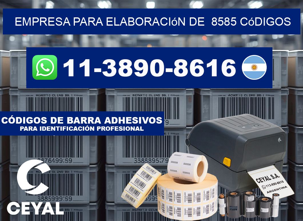 empresa para elaboración de 8585 códigos