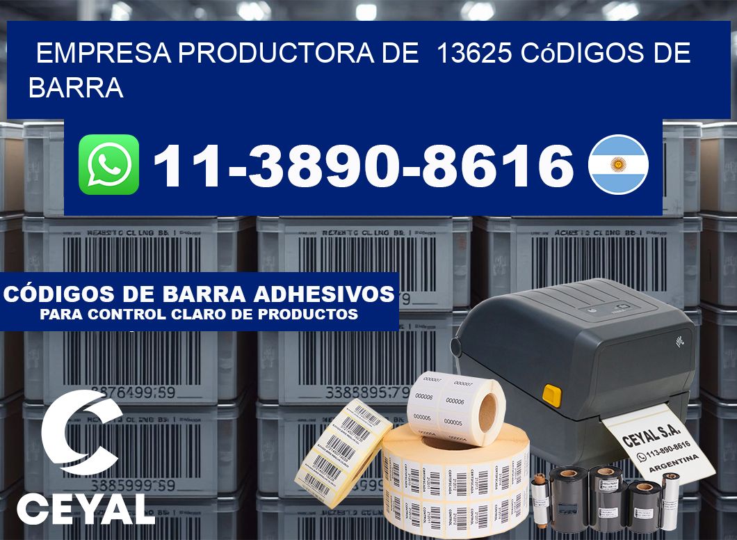 empresa productora de 13625 códigos de barra
