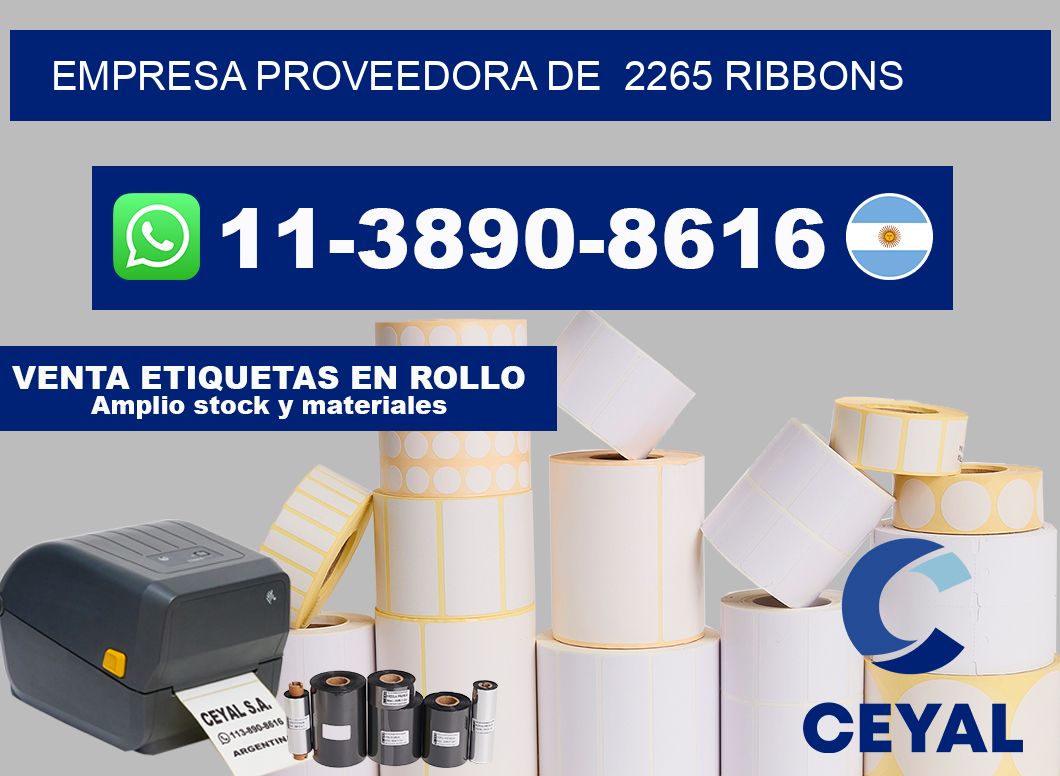 empresa proveedora de  2265 ribbons