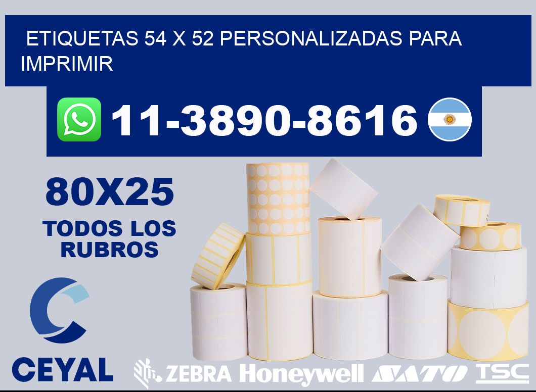 etiquetas 54 x 52 personalizadas para imprimir