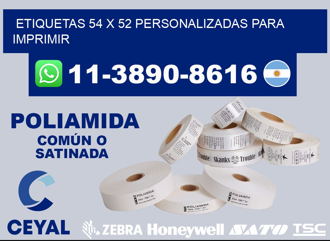 etiquetas 54 x 52 personalizadas para imprimir