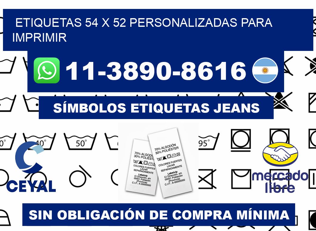 etiquetas 54 x 52 personalizadas para imprimir