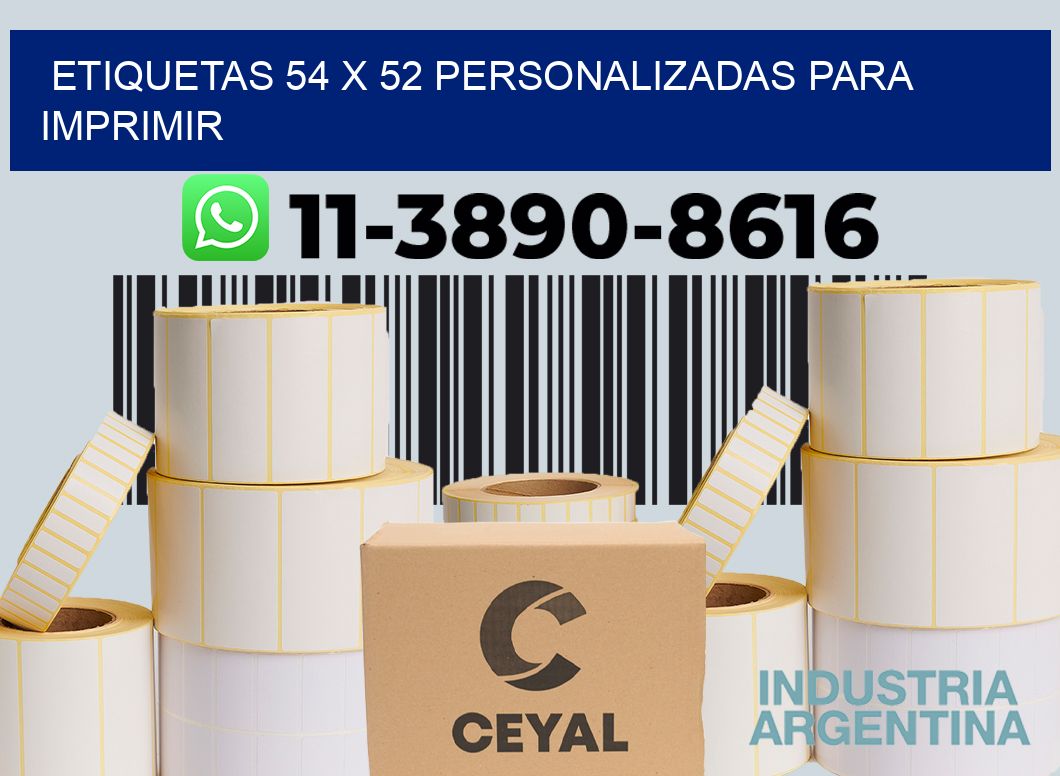etiquetas 54 x 52 personalizadas para imprimir