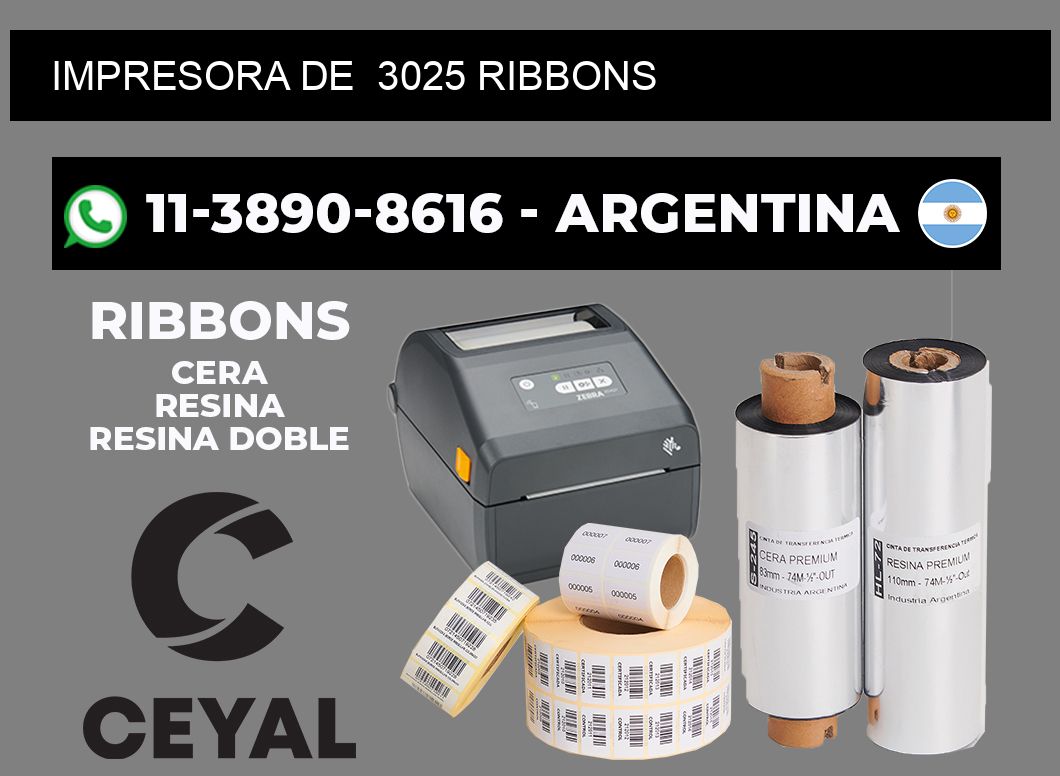 impresora de 3025 ribbons