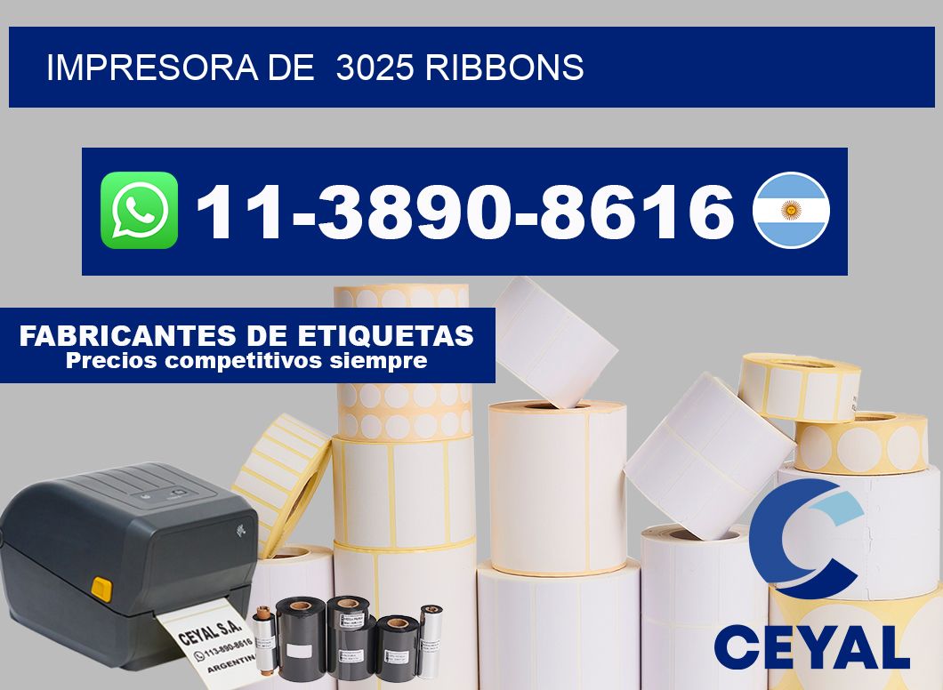 impresora de  3025 ribbons