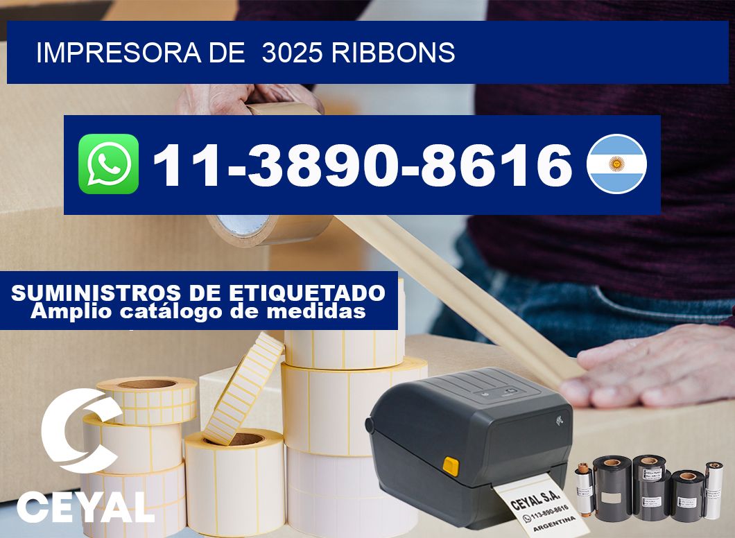impresora de 3025 ribbons