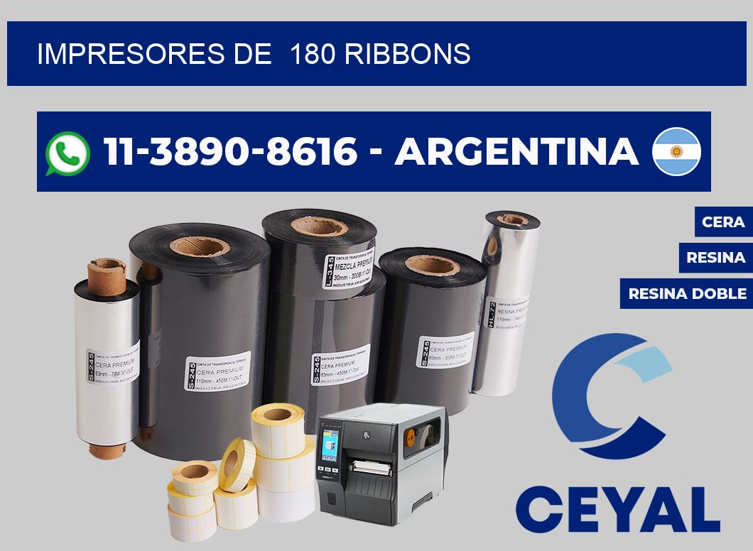 impresores de  180 ribbons