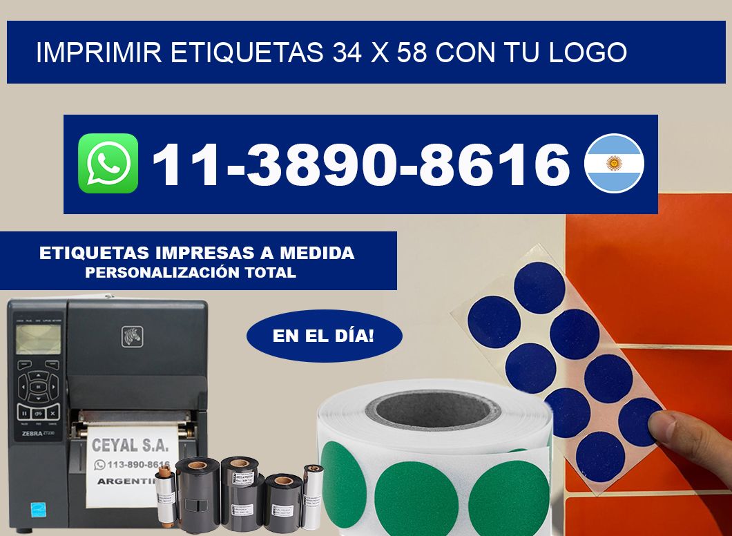 imprimir etiquetas 34 x 58 con tu logo