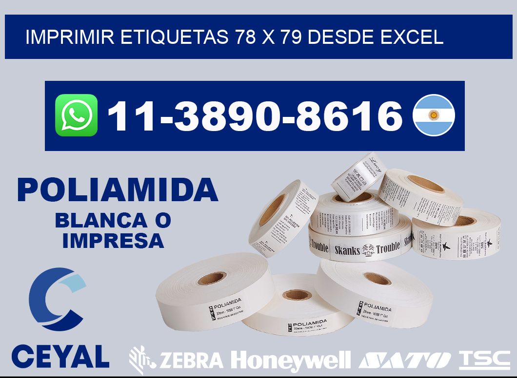 imprimir etiquetas 78 x 79 desde excel