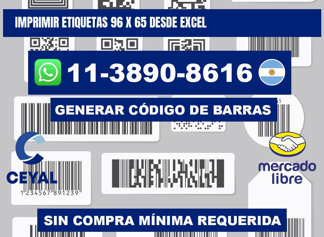 imprimir etiquetas 96 x 65 desde excel