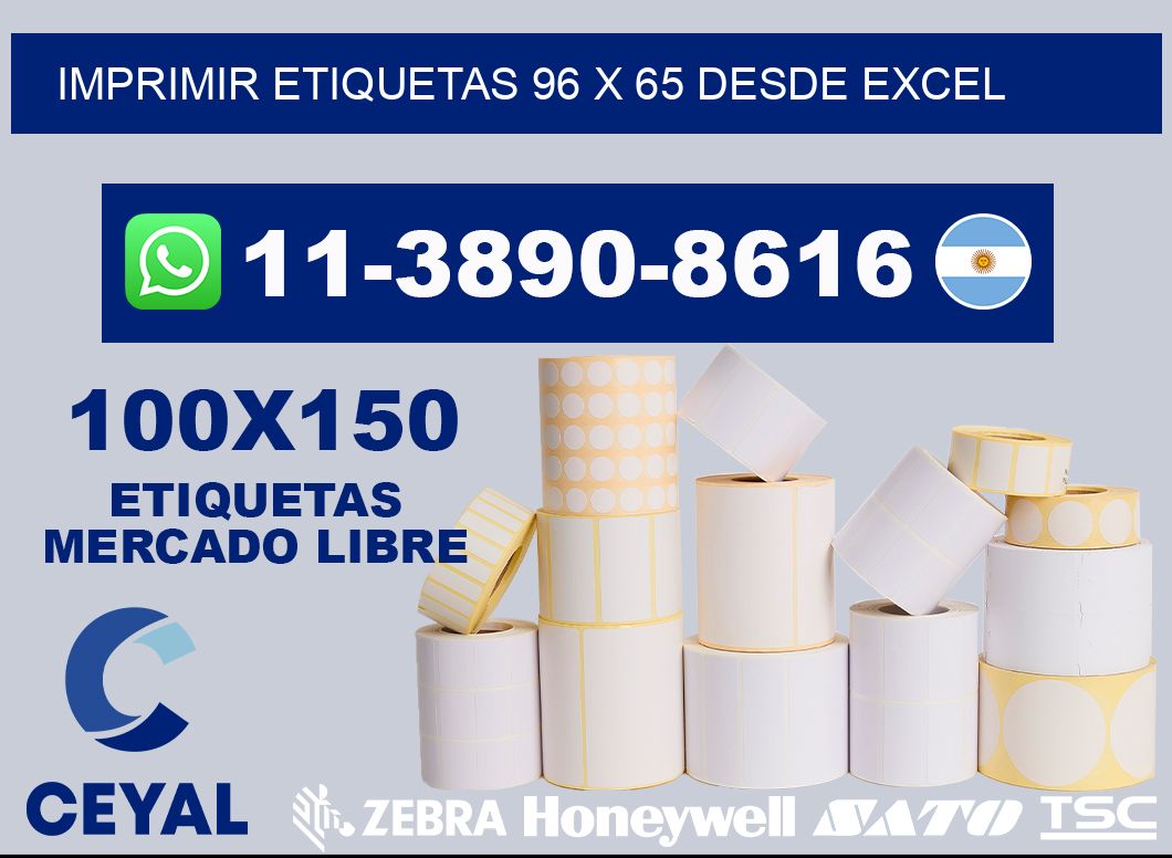 imprimir etiquetas 96 x 65 desde excel