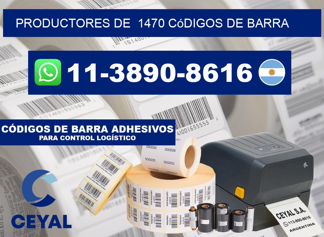 productores de 1470 códigos de barra