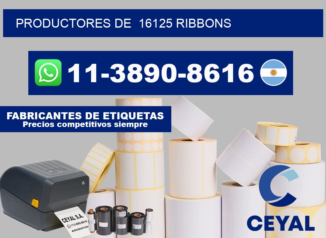 productores de  16125 ribbons