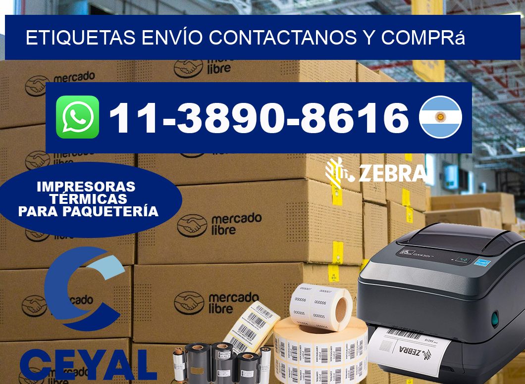 ETIQUETAS ENVÍO Contactanos y comprá