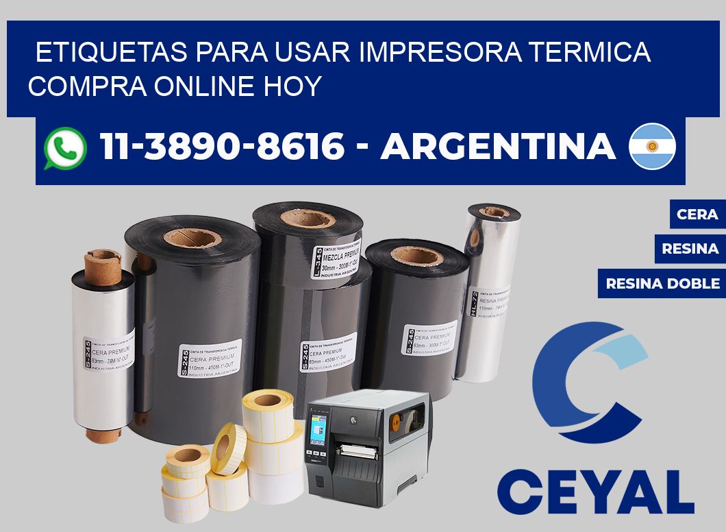 ETIQUETAS PARA USAR IMPRESORA TERMICA Compra online hoy