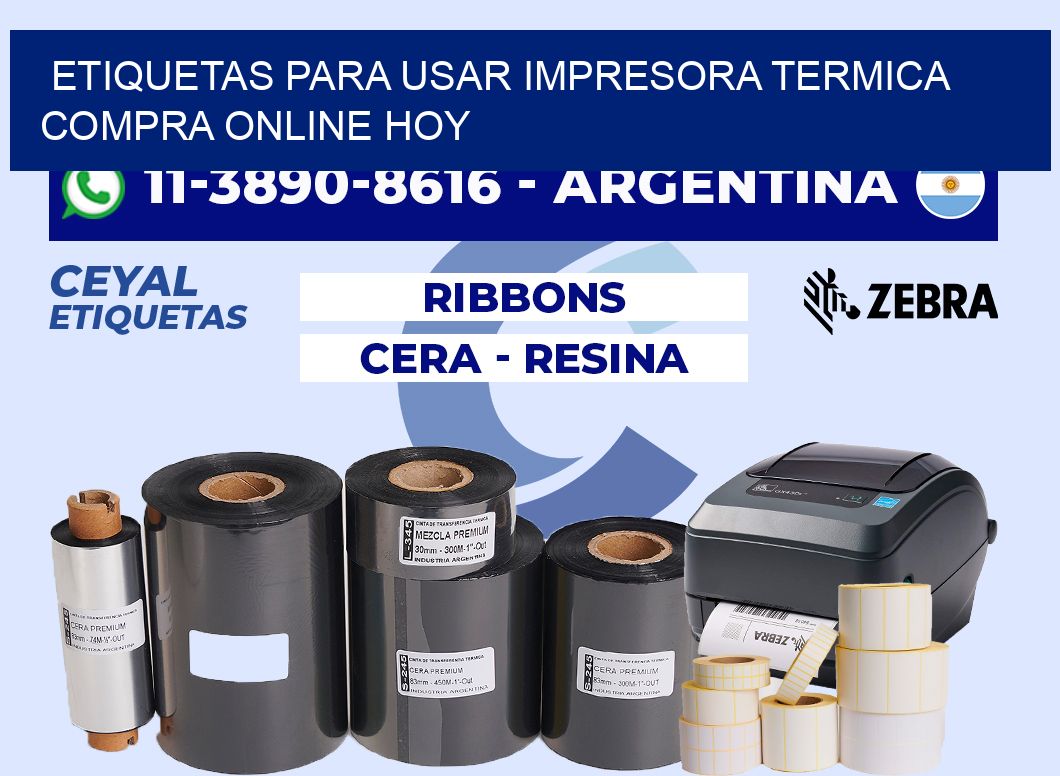 ETIQUETAS PARA USAR IMPRESORA TERMICA Compra online hoy