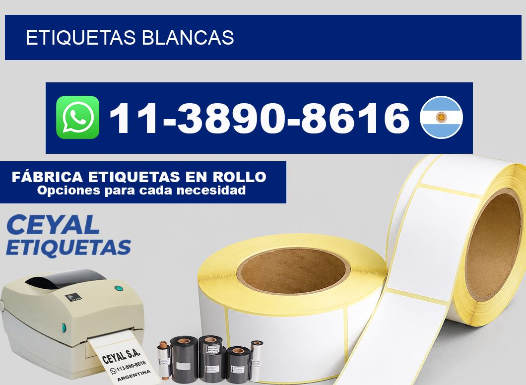 ETIQUETAS blancas