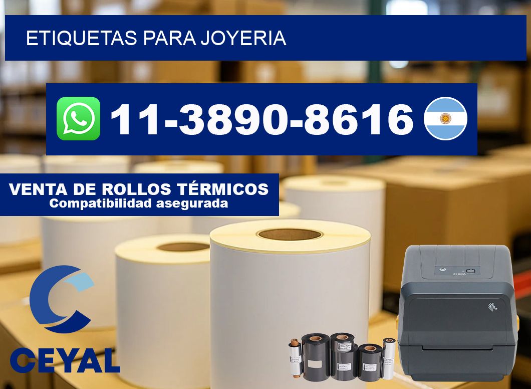 ETIQUETAS para joyeria
