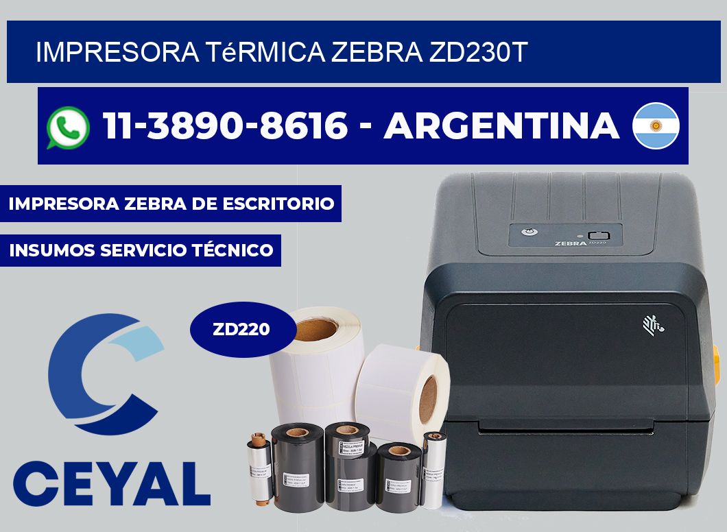 Impresora térmica Zebra ZD230T