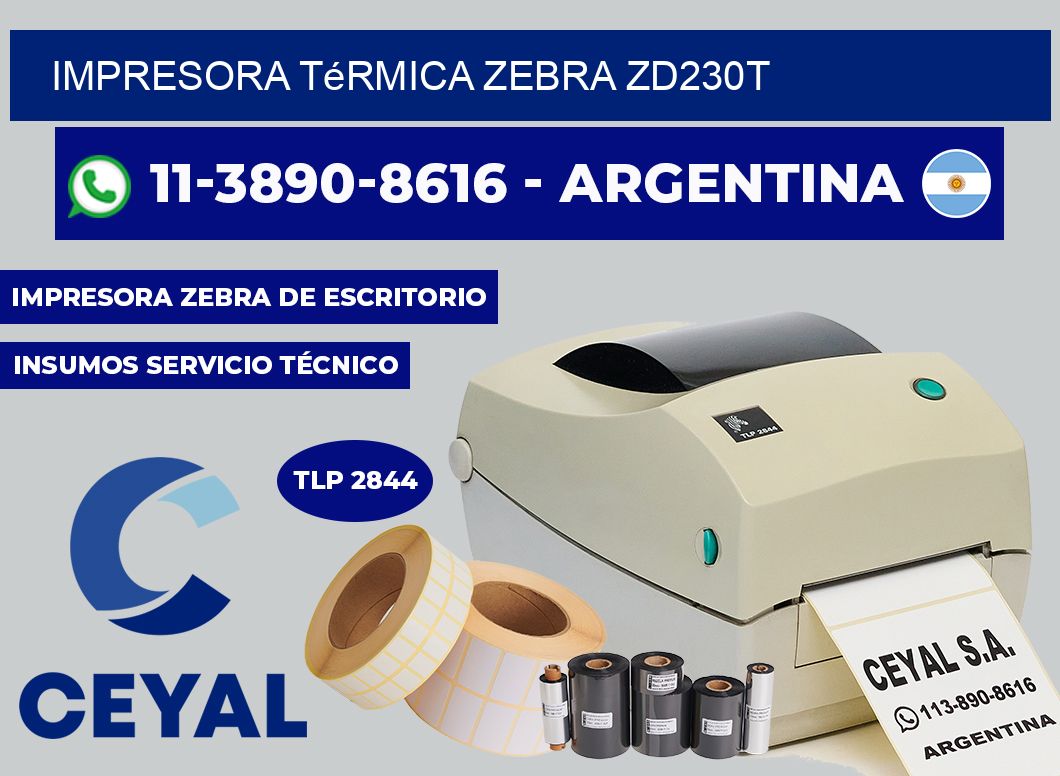 Impresora térmica Zebra ZD230T