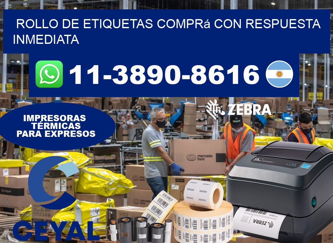 ROLLO DE ETIQUETAS Comprá con respuesta inmediata