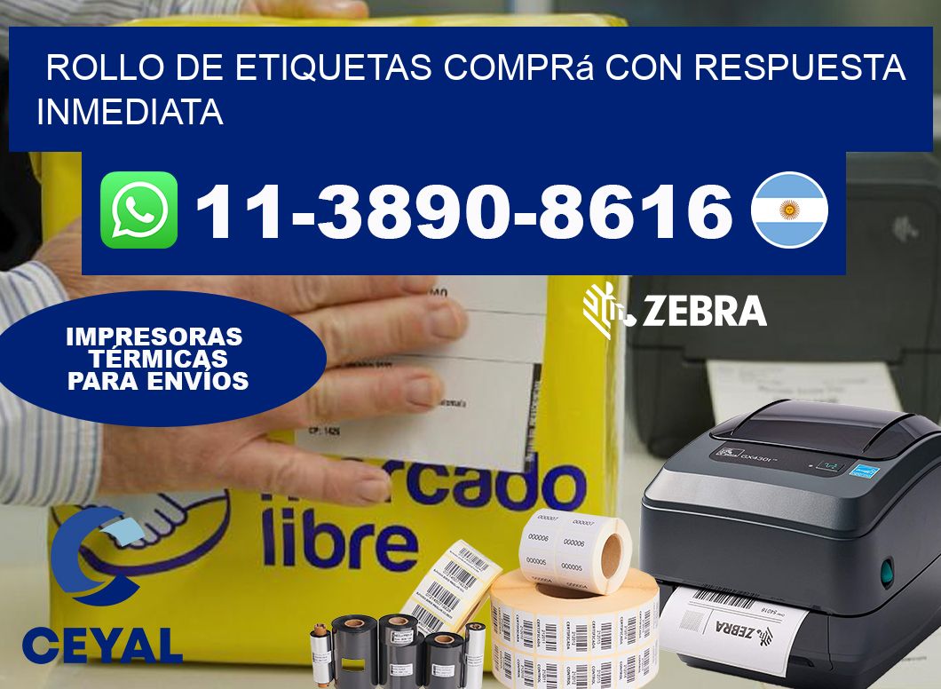 ROLLO DE ETIQUETAS Comprá con respuesta inmediata