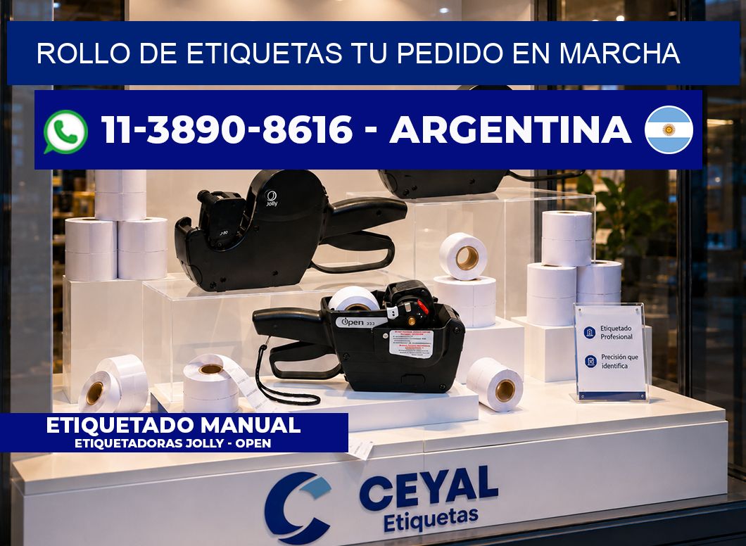ROLLO DE ETIQUETAS Tu pedido en marcha